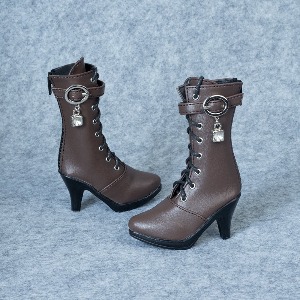 선주문   1/3 bjd doll brown high heel boots